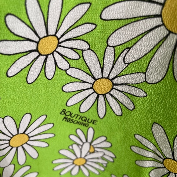 Boutique Moschino Size 10 Daisy Floral Punk Trim Jumpsuit with Pockets NWT - Picture 5 of 17